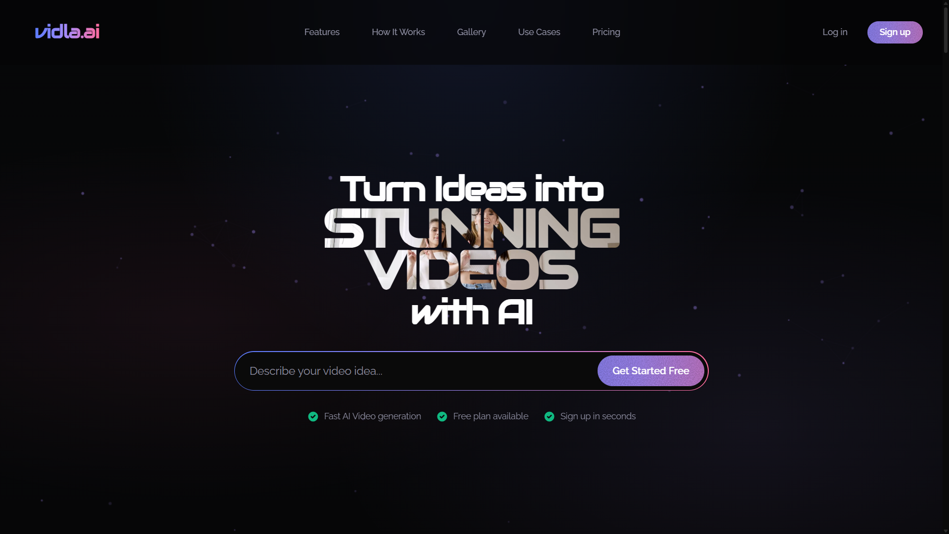 Vidla.ai screenshot